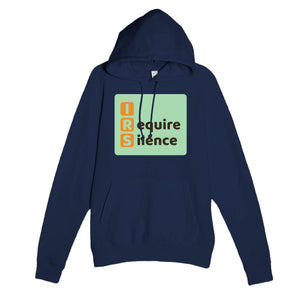 I Require Silence — funny navy unisex hoodie