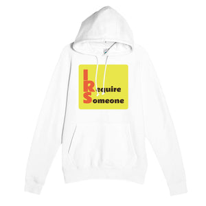 I Require Someone — funny white unisex hoodie
