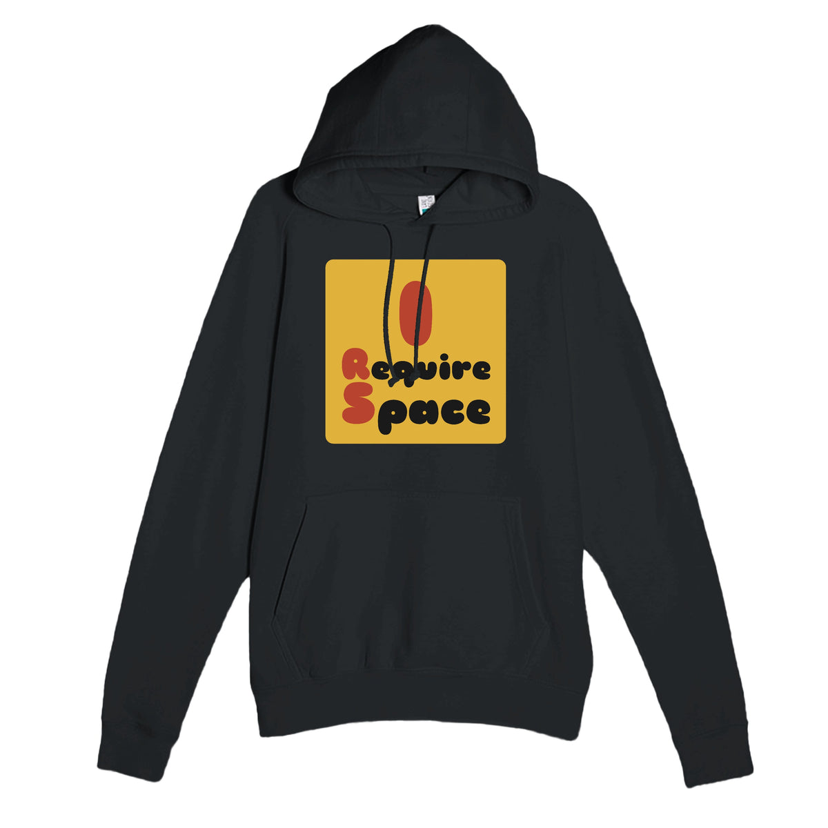 I Require Space — funny black unisex hoodie
