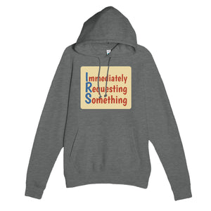 Immediately Requesting Something — funny graphite heather unisex hoodie