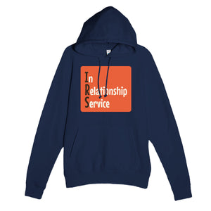 In Relationship Service — funny navy unisex hoodie