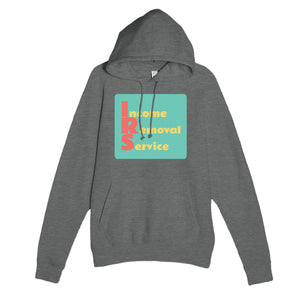 Income Removal Service — funny graphite heather unisex hoodie