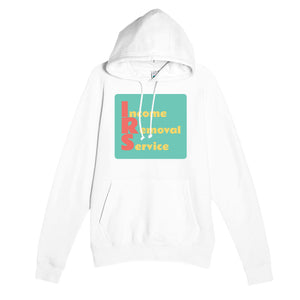 Income Removal Service — funny white unisex hoodie