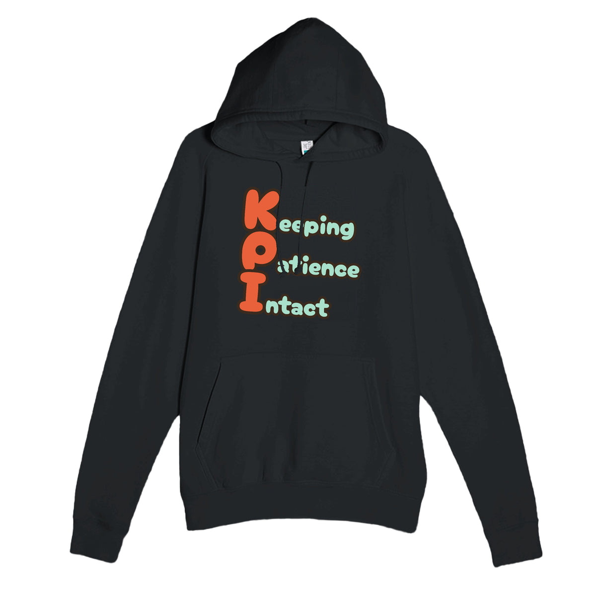 Keeping Patience Intact — funny black unisex hoodie