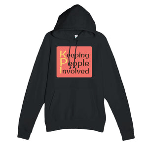 Keeping People Involved — funny black unisex hoodie