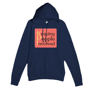 Keeping People Involved — funny navy unisex hoodie