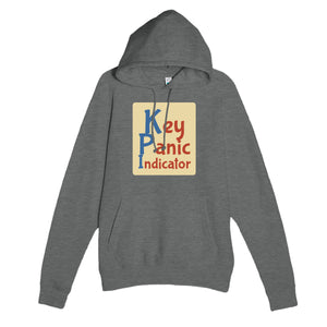 Key Panic Indicator — funny graphite heather unisex hoodie