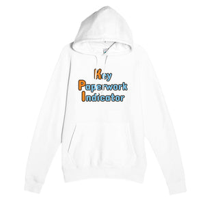Key Paperwork Indicator — funny white unisex hoodie