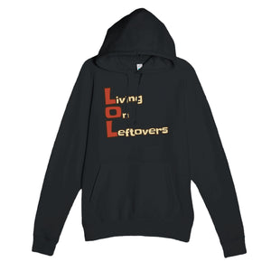 Living on Leftovers — funny black unisex hoodie
