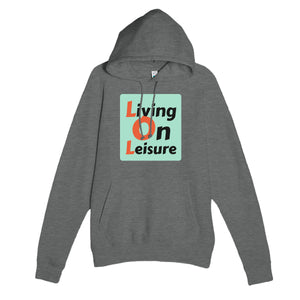 Living On Leisure — funny graphite heather unisex hoodie
