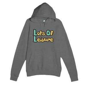 Lots Of Leisure — funny graphite heather unisex hoodie