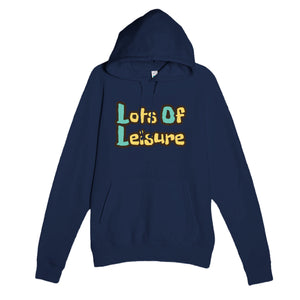 Lots Of Leisure — funny navy unisex hoodie