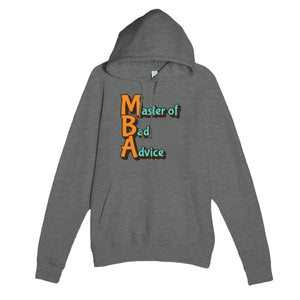 Master of Bad Advice — funny graphite heather unisex hoodie