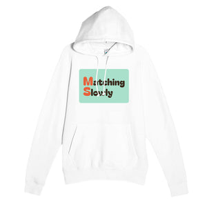 Matching Slowly — funny white unisex hoodie