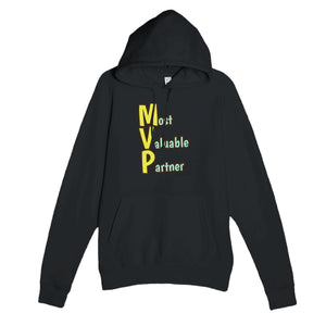Most Valuable Partner — funny black unisex hoodie