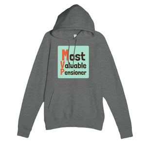 Most Valuable Pensioner — funny graphite heather unisex hoodie