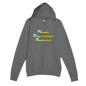 Needs Department Approval — funny graphite heather unisex hoodie