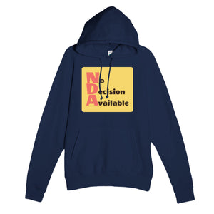 No Decision Available — funny navy unisex hoodie