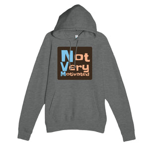 Not Very Motivated — funny graphite heather unisex hoodie