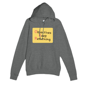 Objectives Keep Returning — funny graphite heather unisex hoodie