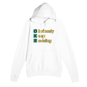 Obviously Keep Revising — funny white unisex hoodie