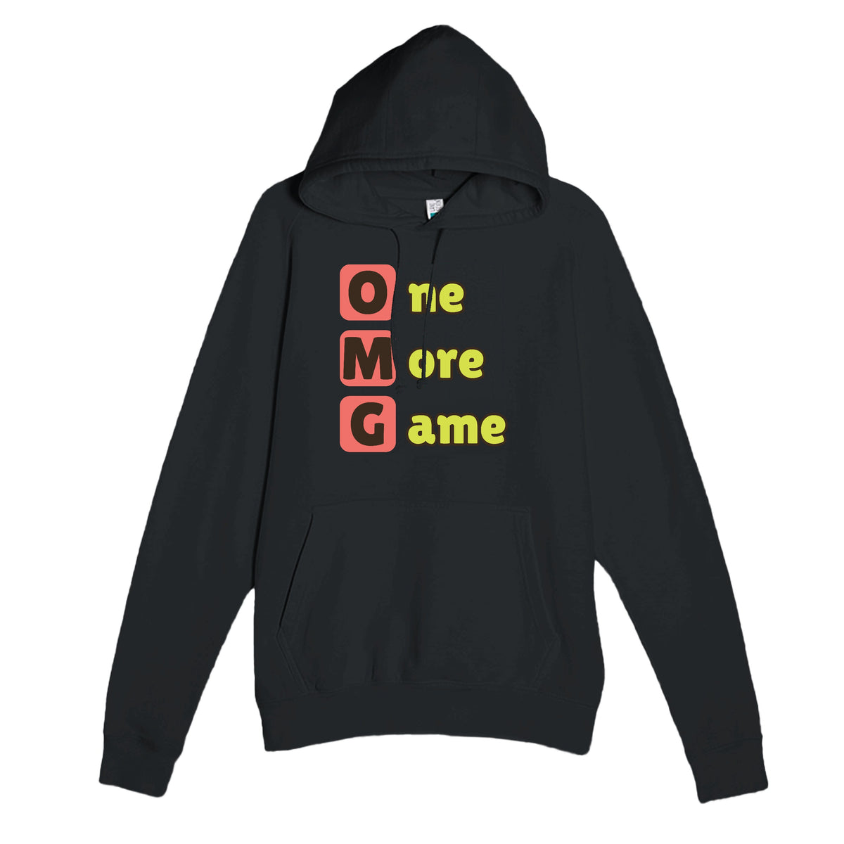 One More Game — funny black unisex hoodie