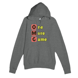 One More Game — funny graphite heather unisex hoodie