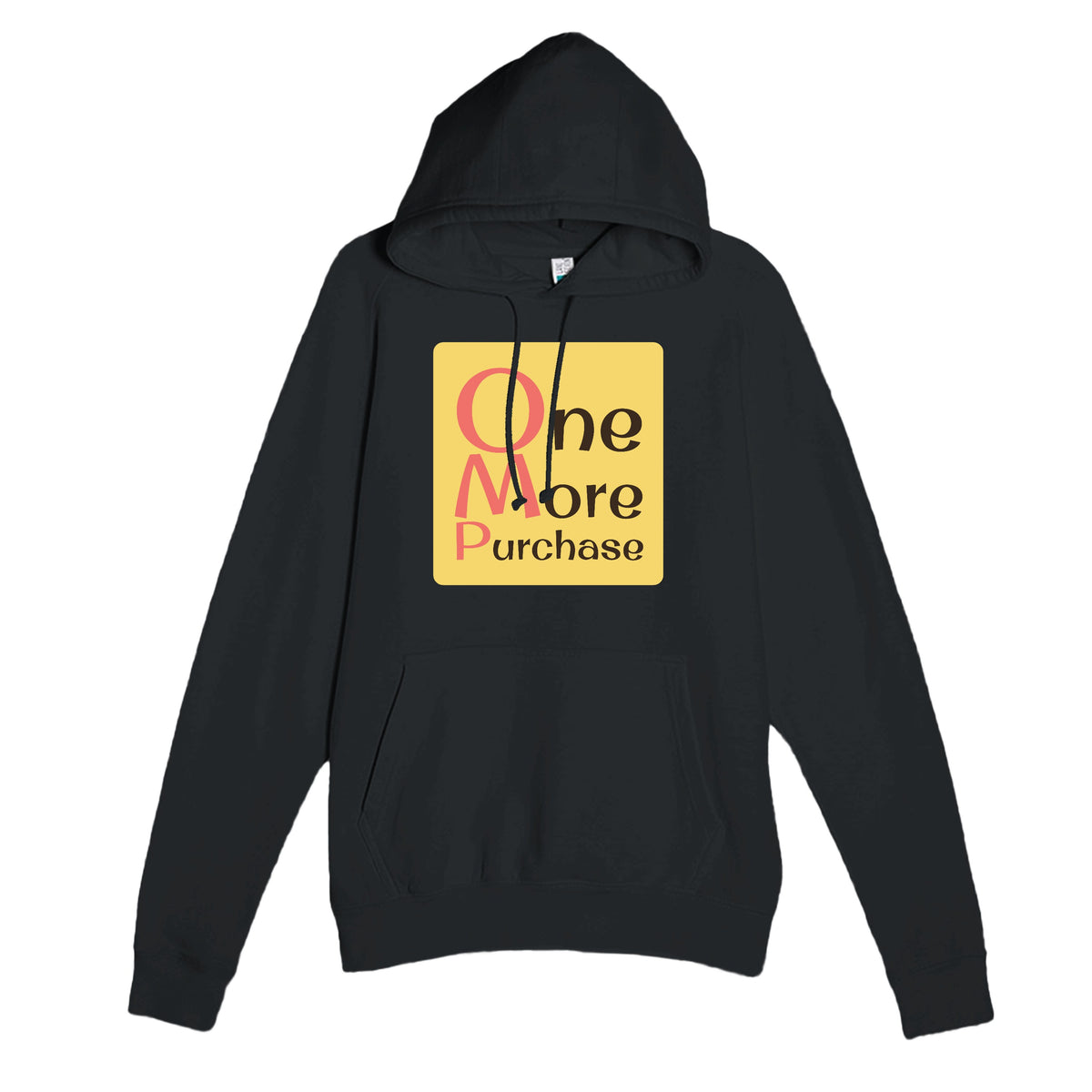 One More Purchase — funny black unisex hoodie