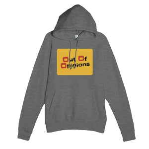 Out Of Opinions — funny graphite heather unisex hoodie