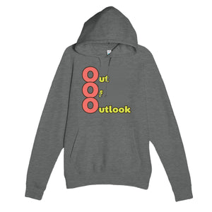 Out Of Outlook — funny graphite heather unisex hoodie