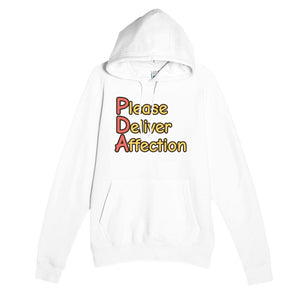 Please Deliver Affection — funny white unisex hoodie