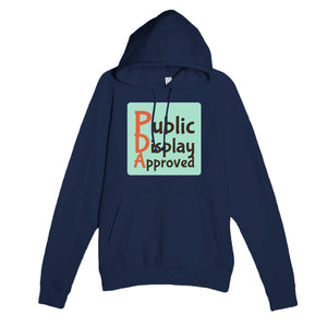 Public Display Approved — funny navy unisex hoodie