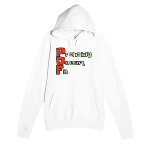 Probably Doesn’t Fit — funny white unisex hoodie
