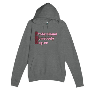 Professional Homebody Degree — funny graphite heather unisex hoodie