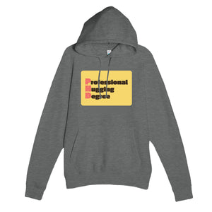 Professional Hugging Degree — funny graphite heather unisex hoodie