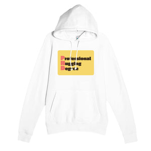 Professional Hugging Degree — funny white unisex hoodie