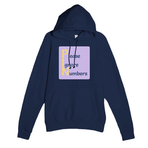 Please Ignore Numbers — funny navy unisex hoodie