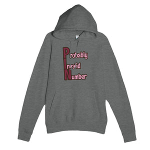 Probably Invalid Number — funny graphite heather unisex hoodie