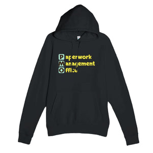 Paperwork Management Office — funny black unisex hoodie