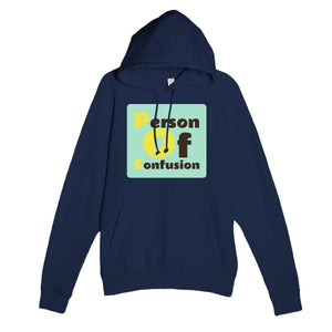Person Of Confusion — funny navy unisex hoodie