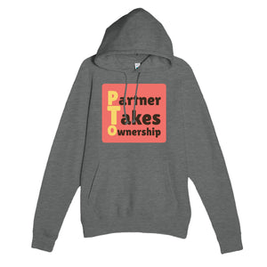 Partner Takes Ownership — funny graphite heather unisex hoodie