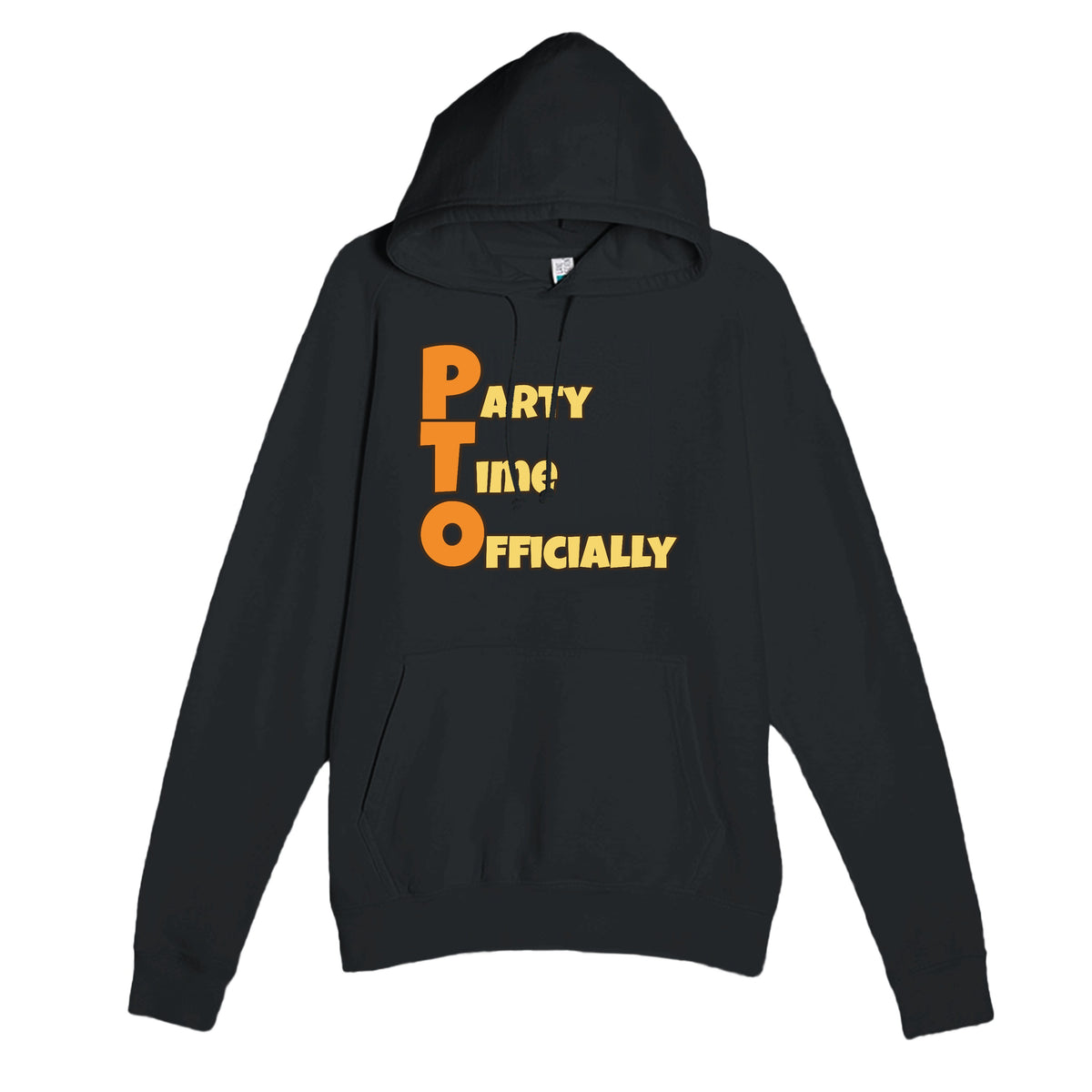 Party Time Officially — funny black unisex hoodie