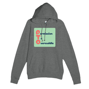 Permission To Overcuddle — funny graphite heather unisex hoodie