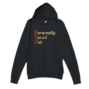 Personally Tuned Out — funny black unisex hoodie
