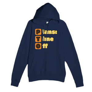 Plans: Time Off — funny navy unisex hoodie