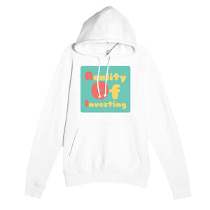 Reality Of Investing — funny white unisex hoodie