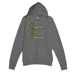 Regret On Impulse — funny graphite heather unisex hoodie