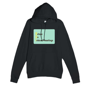 Return On Internal-meetings — funny black unisex hoodie
