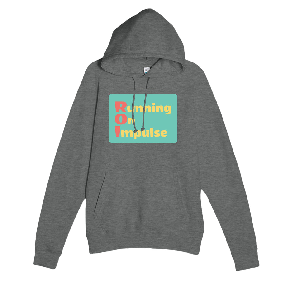 Running On Impulse — funny graphite heather unisex hoodie