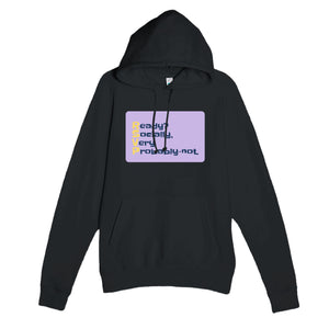 Ready? Socially, Very Probably-not. — funny black unisex hoodie